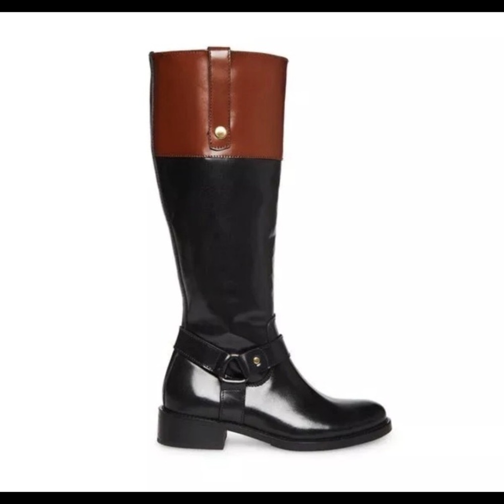 Steve Madden Chalet Patent Leather Equestrian Riding Boots 8M EUC

1.5” heel